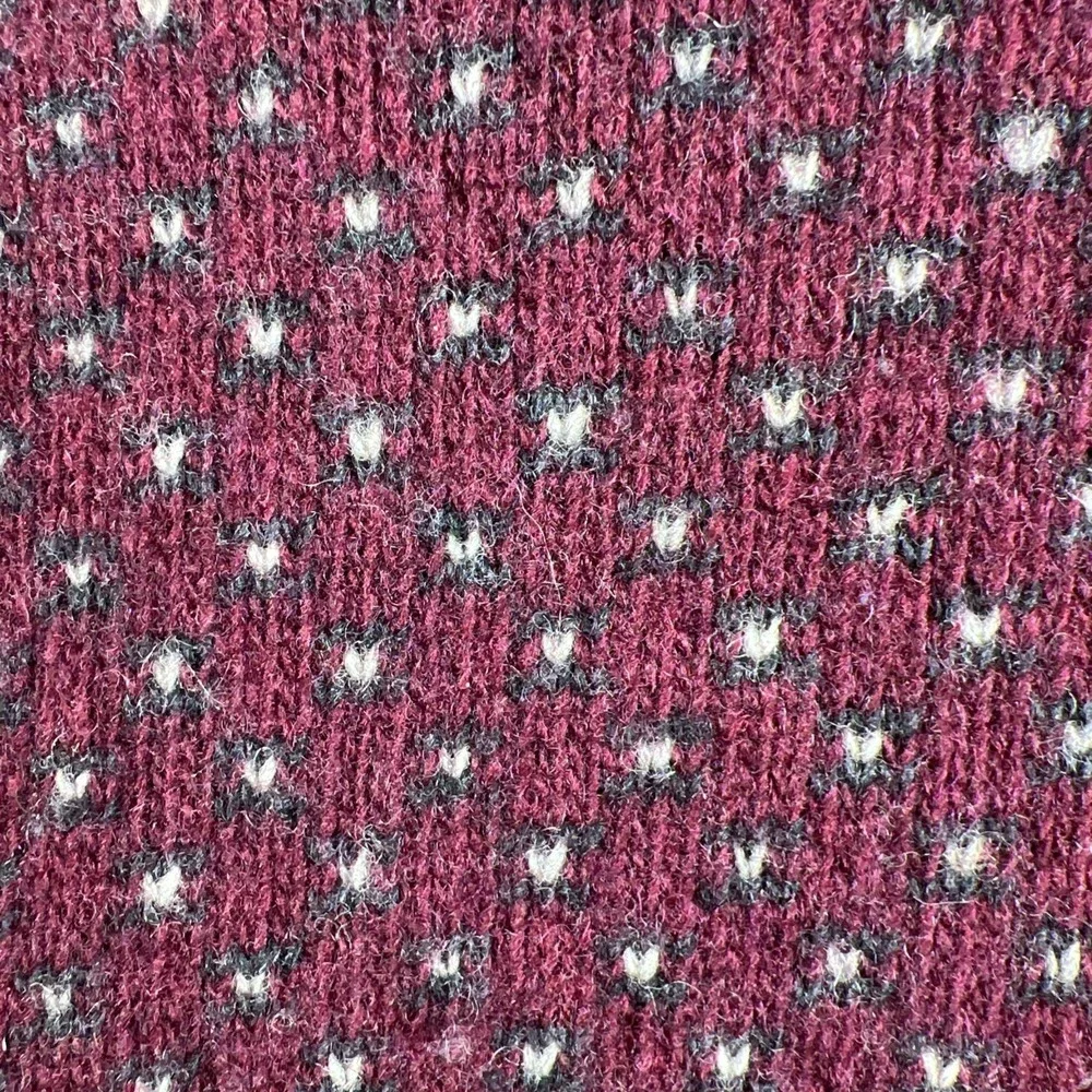 Contemporary Reflections Women's Ronny Lambswool Blend‎ Wine Sweater Size M